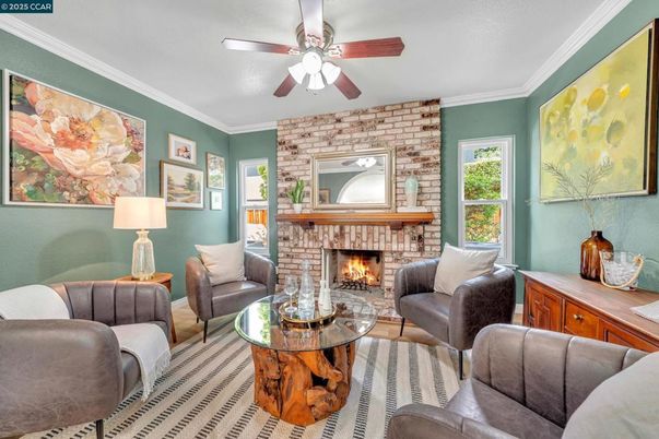 Fireplace, Interior, Living room, Stone Walls