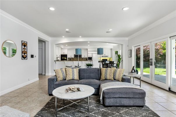 Dining room, Interior, Kitchen, Living room, Recessed Lighting, Stainless Steel Appliances