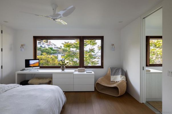 Bedroom, Home Office, Interior, Wood Texture Flooring