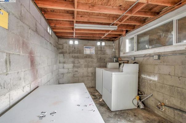 Interior, Stone Walls, Washer, Wooden Beams, Wooden Ceilings
