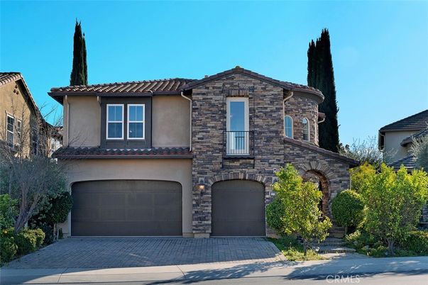 Attached, Exterior, Facade, Brick Facade, Mediterranean