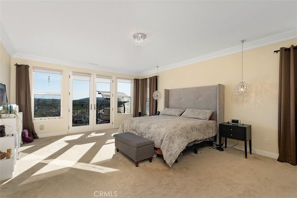 Bedroom, Chandelier, Interior