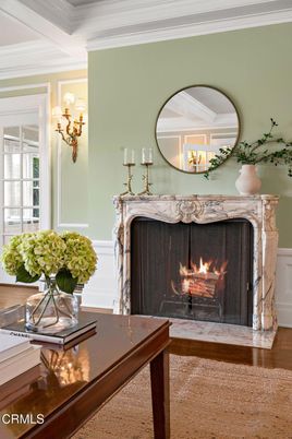 Fireplace, Interior, Wood Texture Flooring