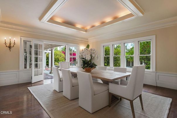 Dining room, Interior, Wood Texture Flooring