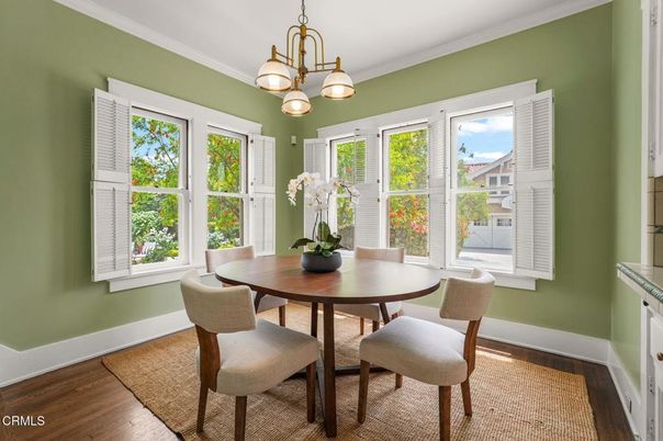 Chandelier, Dining room, Interior, Pendant Lights, Wood Texture Flooring