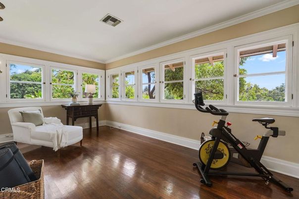 Fitness Equipment, Interior, Wood Texture Flooring