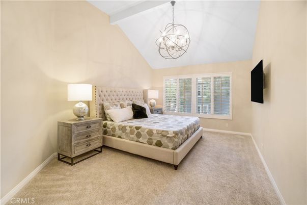 Bedroom, Chandelier, Interior