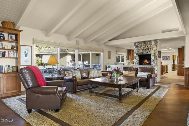 Fireplace, Interior, Living room, Stone Walls, Wood Texture Flooring
