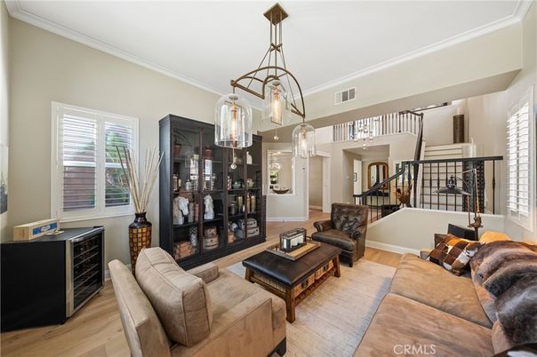 Interior, Living room, Pendant Lights, Wood Texture Flooring