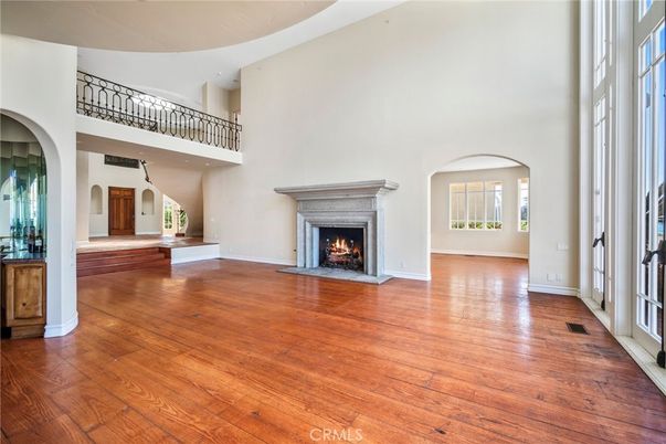 Fireplace, Interior, Wood Texture Flooring