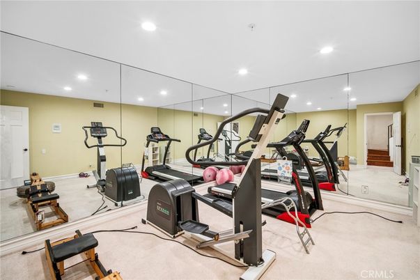 Fitness Equipment, Interior, Recessed Lighting