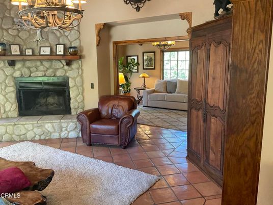 Chandelier, Fireplace, Interior, Living room