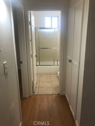 Bathroom, Glass Shower, Interior, Wood Texture Flooring