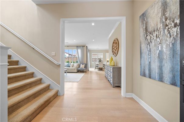 Dining room, Interior, Kitchen, Living room, Recessed Lighting, Wood Texture Flooring
