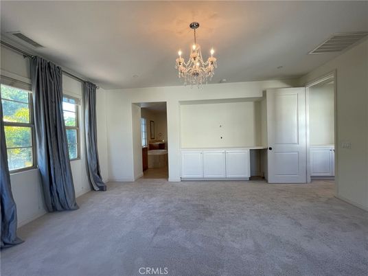 Chandelier, Empty room, Interior