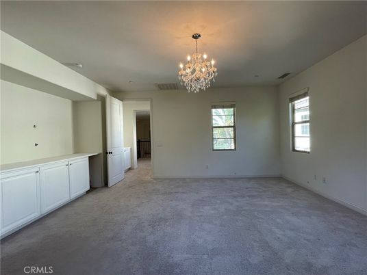 Chandelier, Empty room, Interior