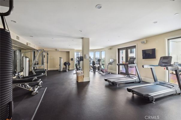 Fitness Equipment, Gym, Interior, Recessed Lighting