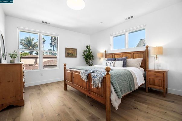 Bedroom, Interior, Wood Texture Flooring