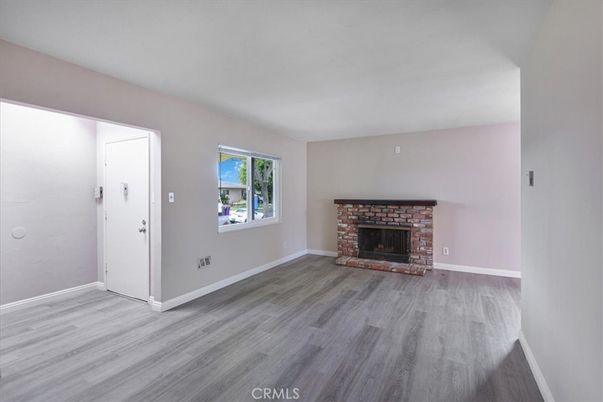 Empty room, Fireplace, Interior, Wood Texture Flooring