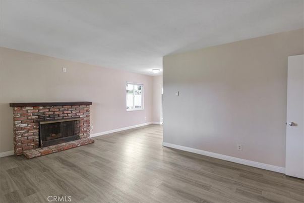 Empty room, Fireplace, Interior, Wood Texture Flooring