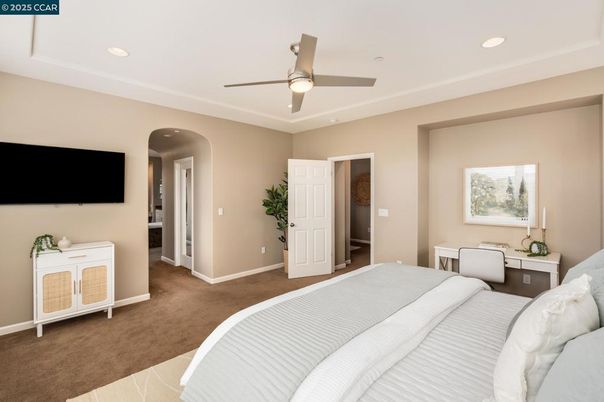 Bedroom, Interior, Recessed Lighting