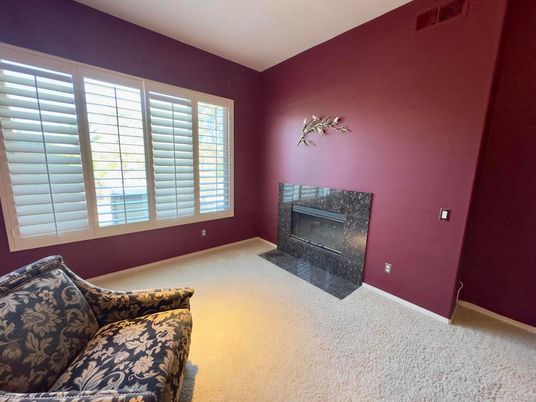 Empty room, Fireplace, Interior