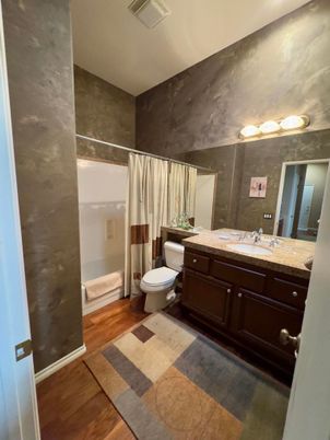 Bathroom, Interior, Wood Texture Flooring
