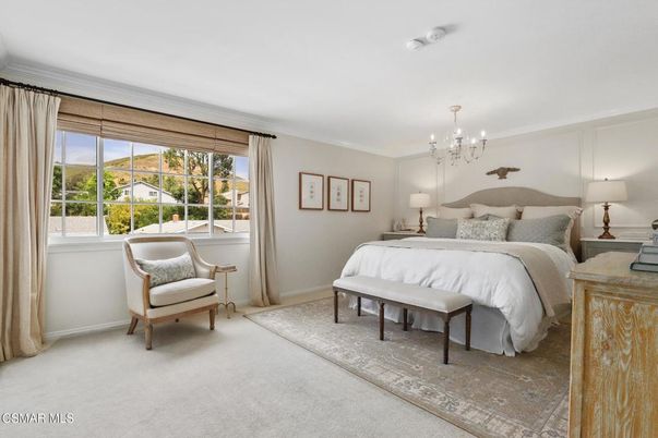 Bedroom, Chandelier, Interior
