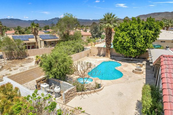 Exterior, Pool, Solar Panels