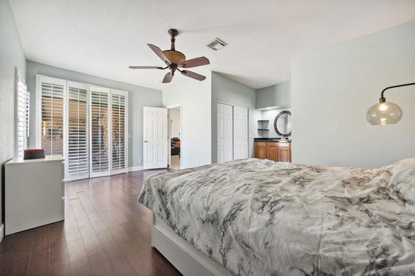 Bedroom, Interior, Wood Texture Flooring