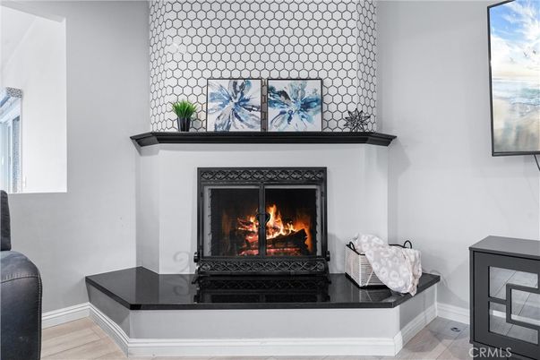 Fireplace, Interior, Wood Texture Flooring
