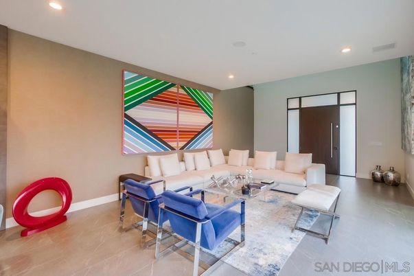 Interior, Living room, Recessed Lighting