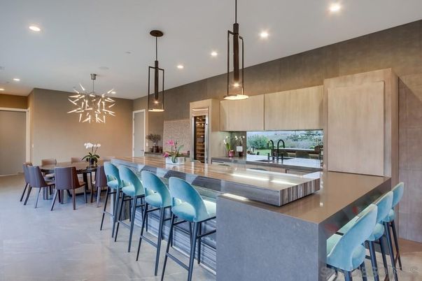 Dining room, Interior, Kitchen, Pendant Lights, Recessed Lighting