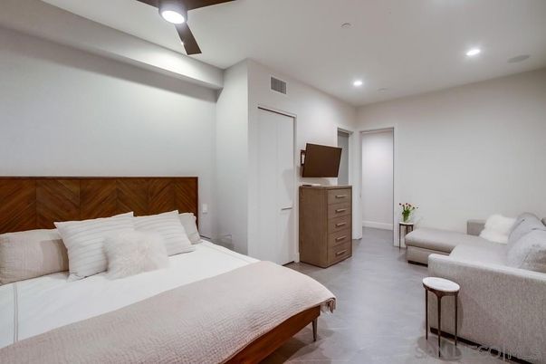 Bedroom, Interior, Recessed Lighting