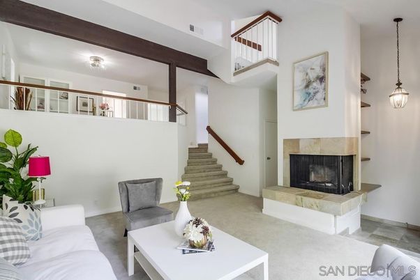 Fireplace, Interior, Living room, Pendant Lights