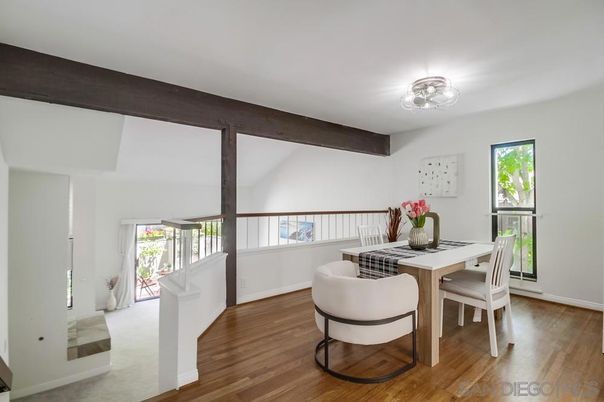 Dining room, Interior, Wooden Beams, Wood Texture Flooring