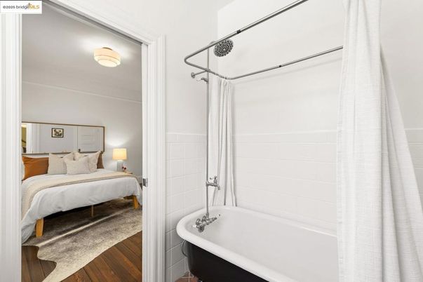 Bathroom, Bedroom, Free Standing Baths, Interior, Wood Texture Flooring