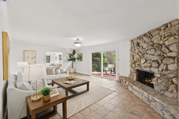 Fireplace, Interior, Living room, Stone Walls