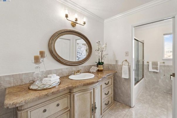 Bathroom, Dual Sink Vanities, Glass Shower, Interior