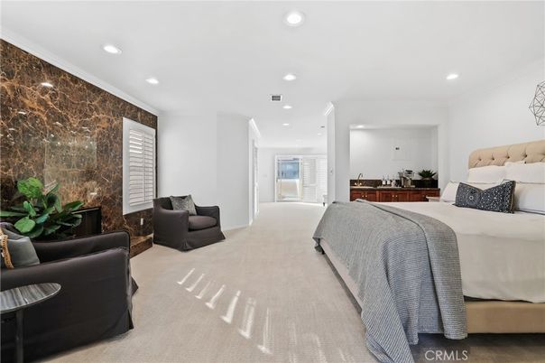 Bedroom, Interior, Recessed Lighting