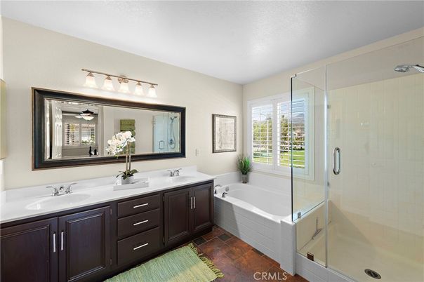 Bathroom, Dual Sink Vanities, Glass Shower, Interior