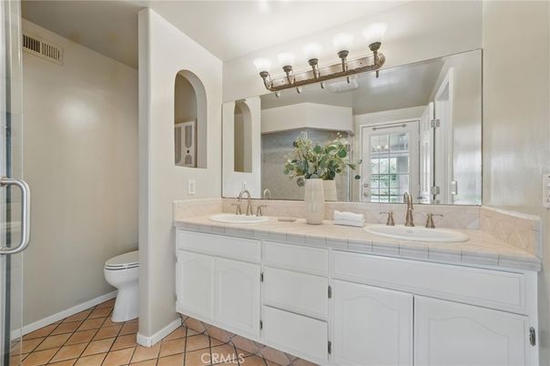 Bathroom, Dual Sink Vanities, Interior, Tile Countertops
