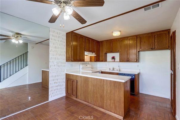 Interior, Kitchen, Wood Texture Flooring