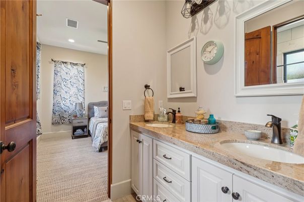 Bathroom, Bedroom, Dual Sink Vanities, Interior, Recessed Lighting