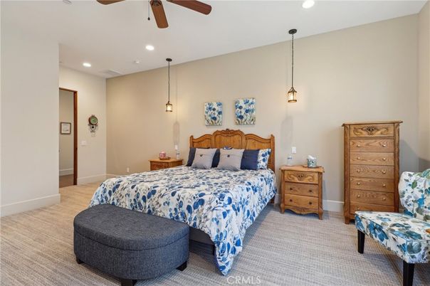 Bedroom, Interior, Pendant Lights, Recessed Lighting