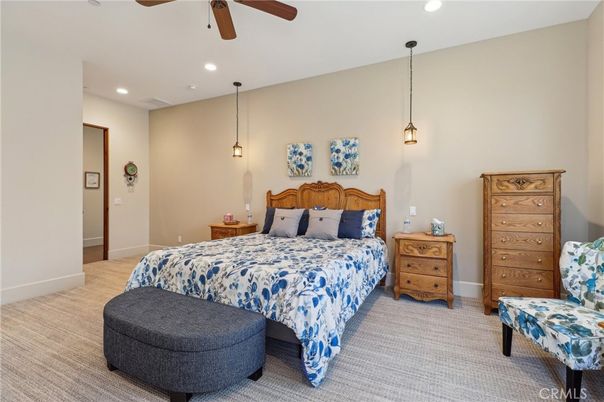 Bedroom, Interior, Pendant Lights, Recessed Lighting