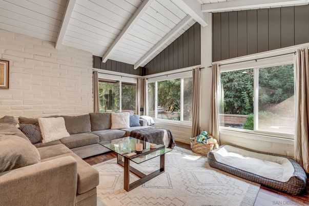 Interior, Living room, Stone Walls