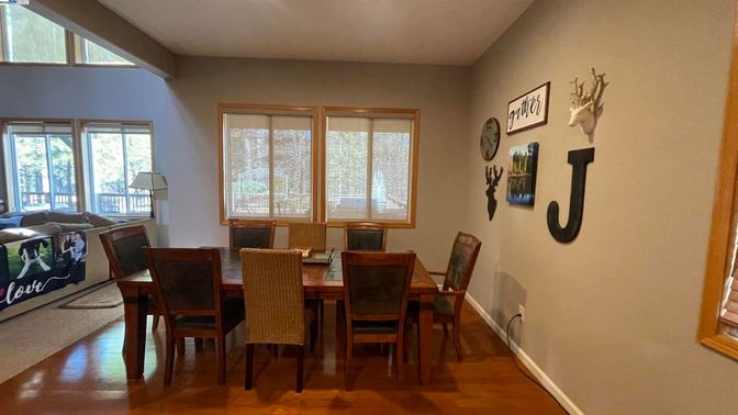 Dining room, Interior, Wood Texture Flooring