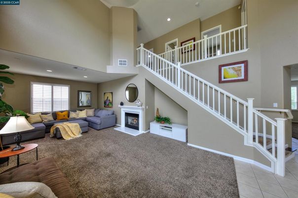 Fireplace, Interior, Living room, Recessed Lighting