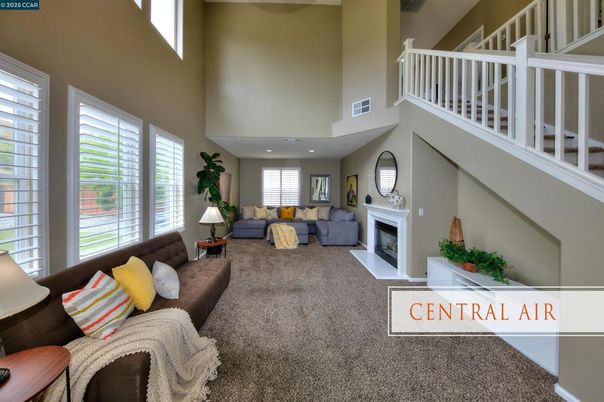 Fireplace, Interior, Living room, Recessed Lighting